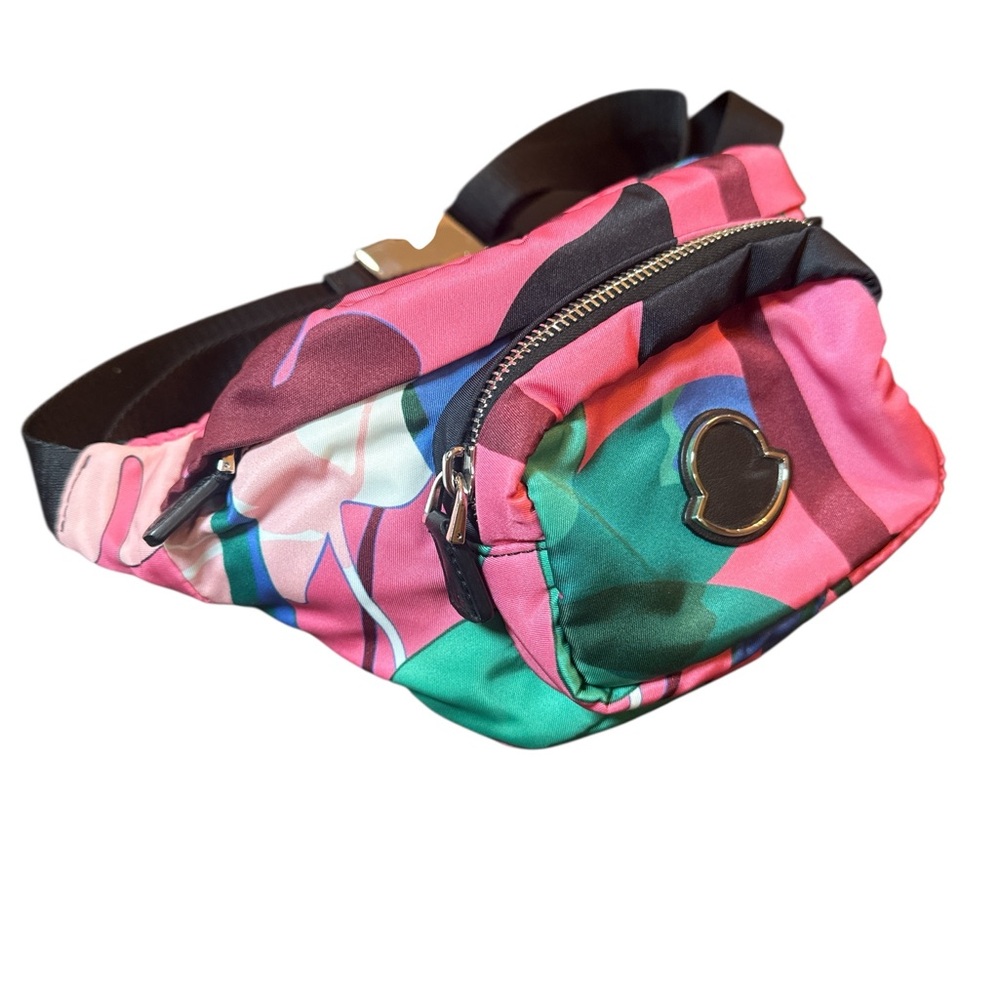 Moncler Felicie Borsa Tropical Print Belt Bag‎ Crossbody Fanny Pack Authentic - Picture 2 of 16